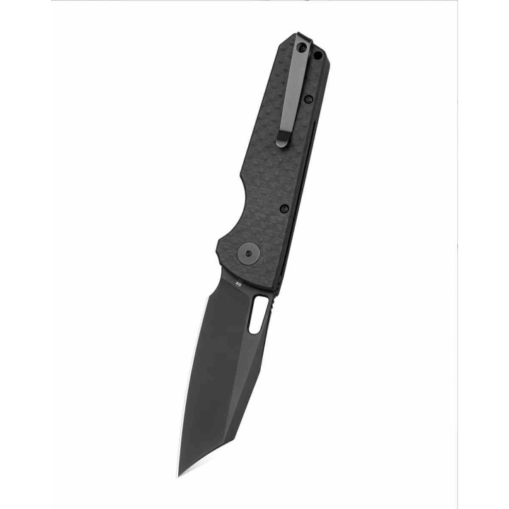 Couteau Bestechman Guardian Black Lame Wharncliffe Acier D2 Manche G10 Bouton Lock Clip BTKMK11E - Livraison Gratuite