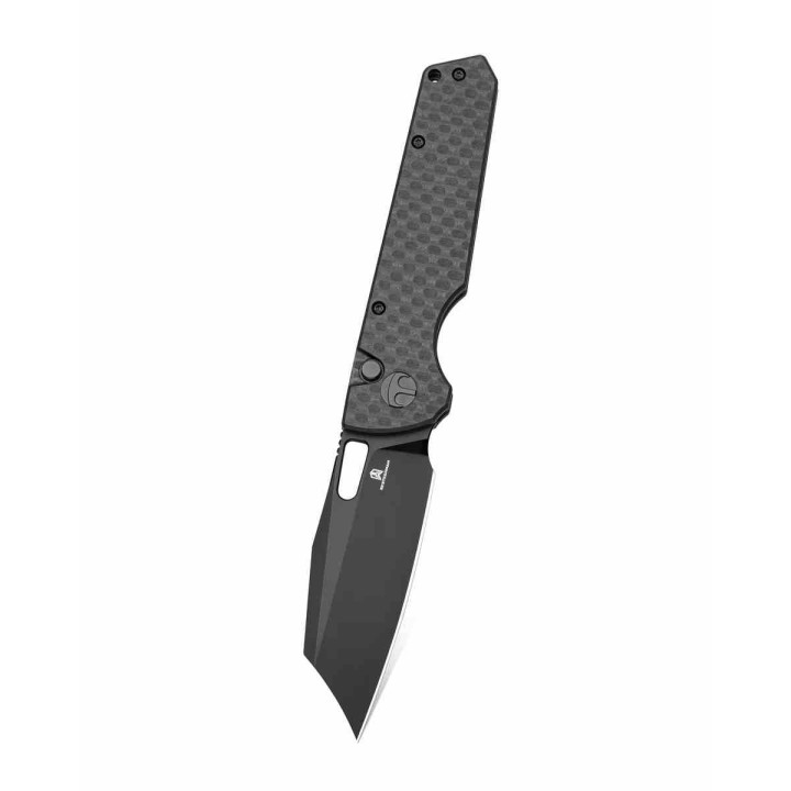 Couteau Bestechman Guardian Black Lame Wharncliffe Acier D2 Manche G10 Bouton Lock Clip BTKMK11E - Livraison Gratuite