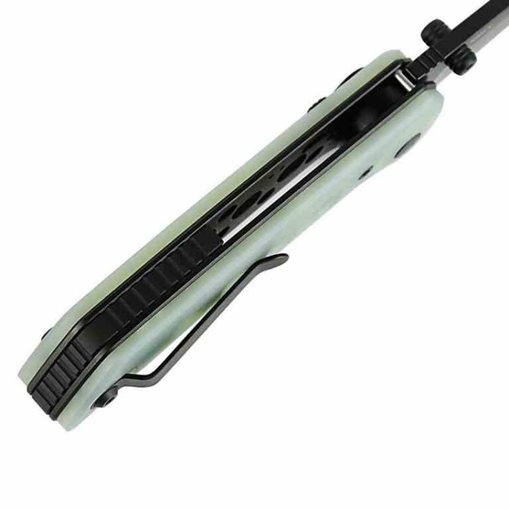 Couteau Reate PL-XT Jade Lame Acier Nitro-V Black Manche G10 Pivot Lock Clip REA135 - Livraison Gratuite