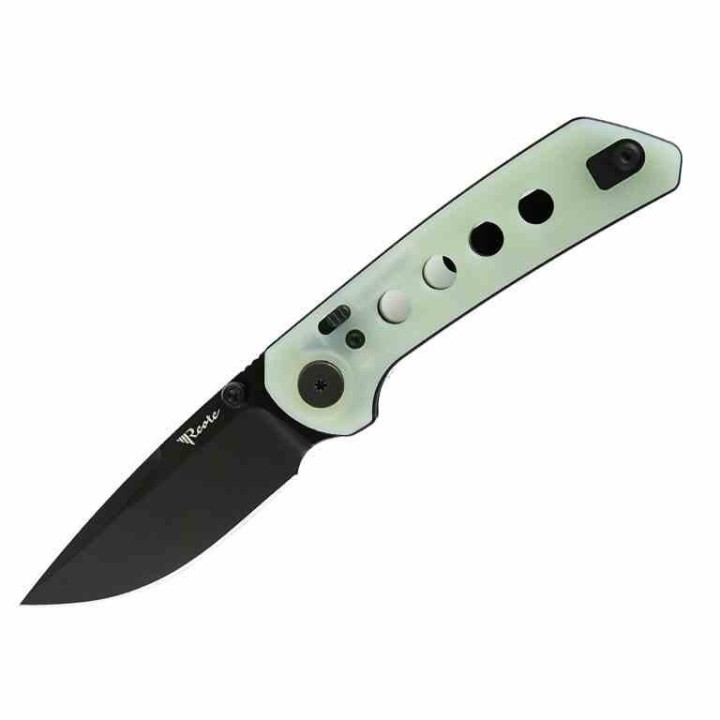 Couteau Reate PL-XT Jade Lame Acier Nitro-V Black Manche G10 Pivot Lock Clip REA135 - Livraison Gratuite
