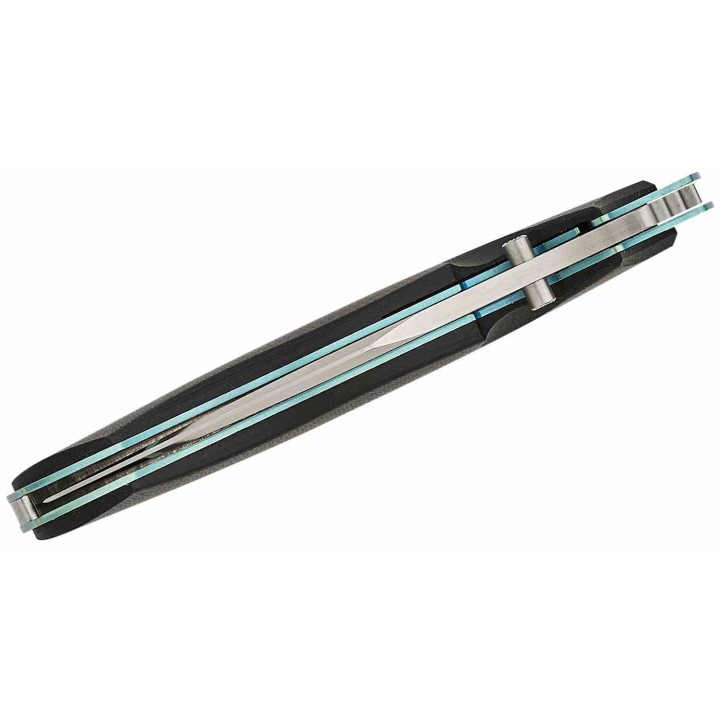 Couteau pliant Al Mar B-21 Rexroat Lame Acier D2 Manche G10 Noir Liner Lock Étui Cuir AMK4133 - Livraison Gratuite