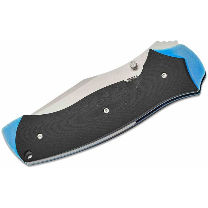 Couteau pliant Al Mar B-21 Rexroat Lame Acier D2 Manche G10 Noir Liner Lock Étui Cuir AMK4133 - Livraison Gratuite