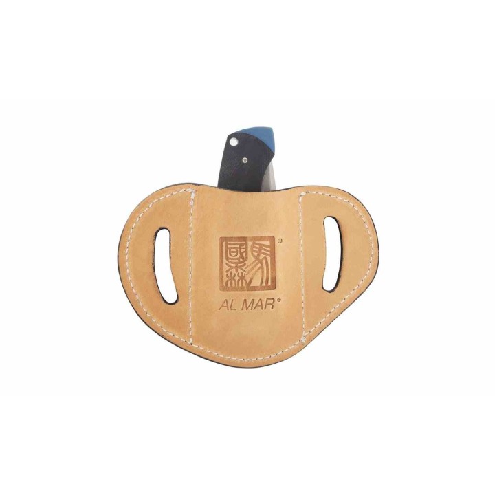 Couteau pliant Al Mar B-21 Rexroat Lame Acier D2 Manche G10 Noir Liner Lock Étui Cuir AMK4133 - Livraison Gratuite