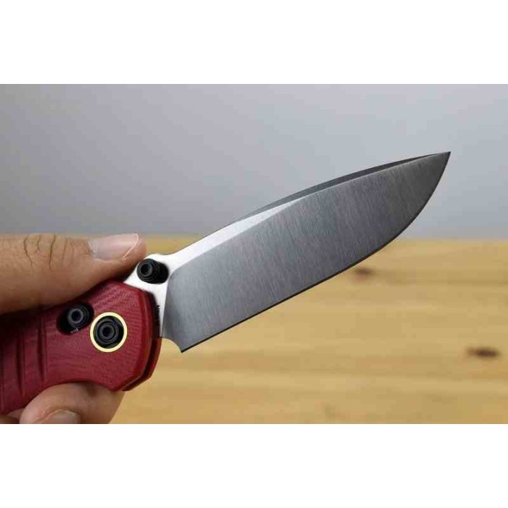 Couteau Vosteed Corsair Red Lame Acier Nitro-V Manche G10 Crossbar Lock Clip VOSA0805 - Livraison Gratuite