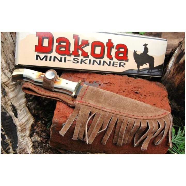 Davy Crockett - COUTEAU de Trappeur MANCHE OS Ole Smoky Dakota Skinner OS31 CHASSE RANDO CAMPING