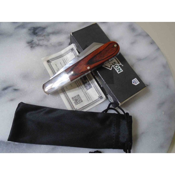 Couteau Bear & Son 2180R Barlow Lame Sheepsfoot Acier Carbone Manche Palissandre SlipJoint Made USA BC2180R - Livraison Gratuite