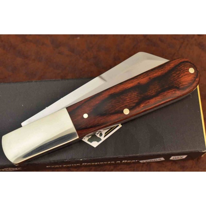 Couteau Bear & Son 2180R Barlow Lame Sheepsfoot Acier Carbone Manche Palissandre SlipJoint Made USA BC2180R - Livraison Gratuite