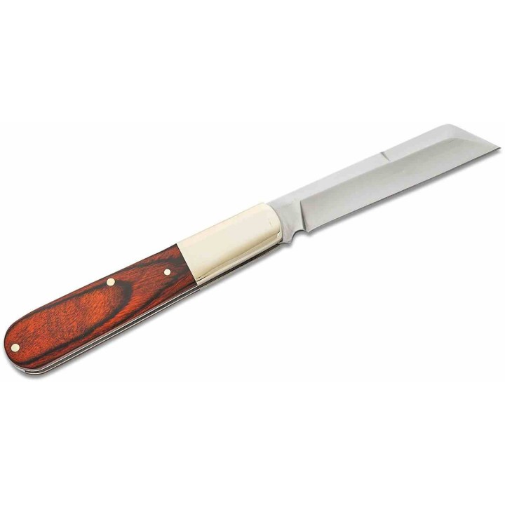 Couteau Bear & Son 2180R Barlow Lame Sheepsfoot Acier Carbone Manche Palissandre SlipJoint Made USA BC2180R - Livraison Gratuite