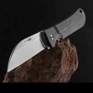 Couteau Bear & Son 484GB Black Lame Wharncliffe Acier D2 Manche G10 Noir Slipjoint USA BC484GB - Livraison Gratuite