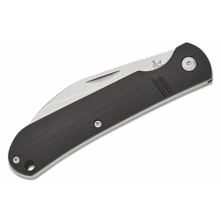 Couteau Bear & Son 484GB Black Lame Wharncliffe Acier D2 Manche G10 Noir Slipjoint USA BC484GB - Livraison Gratuite