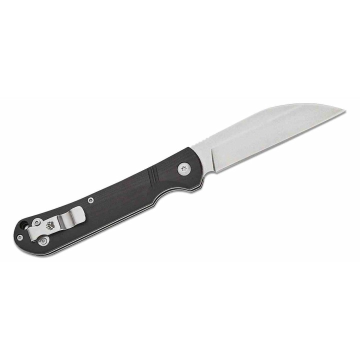 Couteau Bear & Son 484GB Black Lame Wharncliffe Acier D2 Manche G10 Noir Slipjoint USA BC484GB - Livraison Gratuite