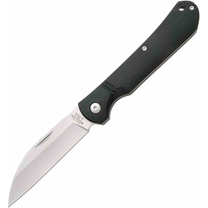 Couteau Bear & Son 484GB Black Lame Wharncliffe Acier D2 Manche G10 Noir Slipjoint USA BC484GB - Livraison Gratuite