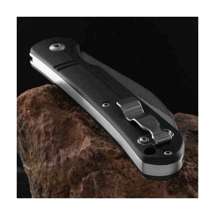 Couteau Bear & Son 484GB Black Lame Wharncliffe Acier D2 Manche G10 Noir Slipjoint USA BC484GB - Livraison Gratuite