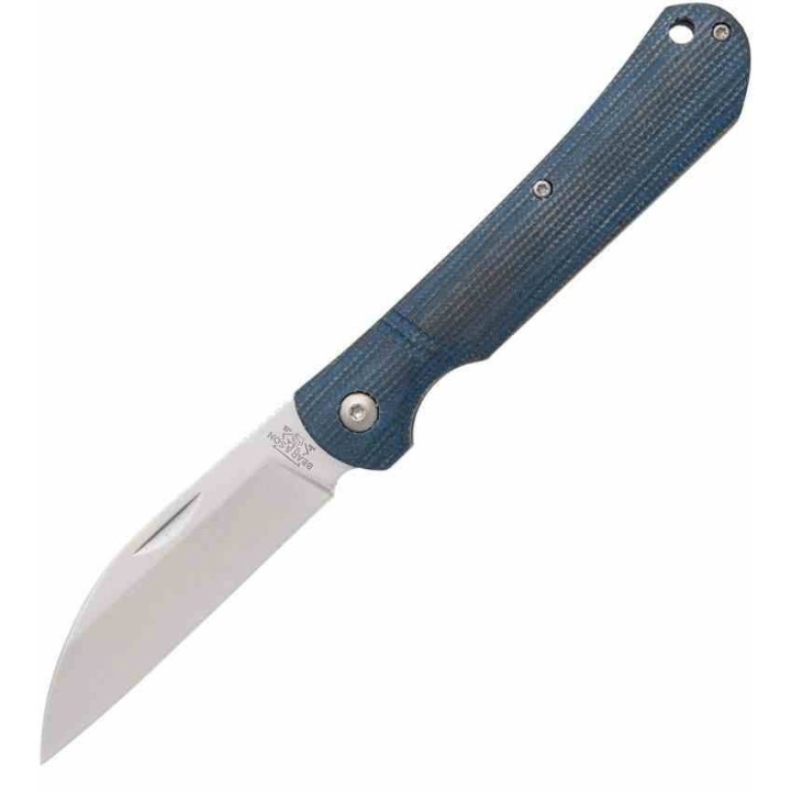 Couteau Bear & Son 484MB Blue Lame Wharncliffe Acier D2 Manche G10 Slipjoint USA BC484MB - Livraison Gratuite