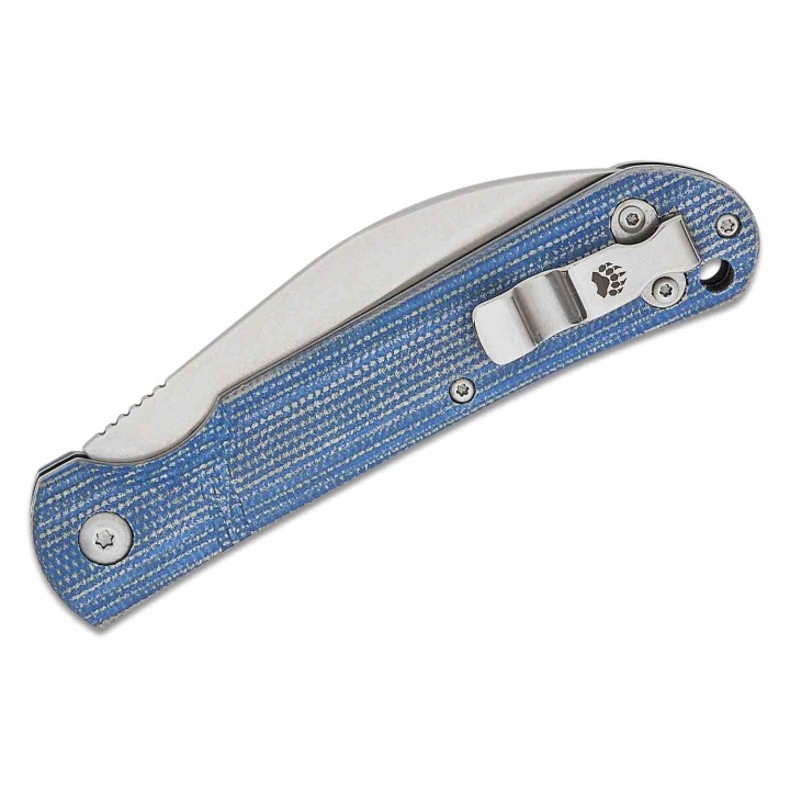 Couteau Bear & Son 484MB Blue Lame Wharncliffe Acier D2 Manche G10 Slipjoint USA BC484MB - Livraison Gratuite