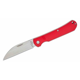Couteau Bear & Son 484GR Red Lame Wharncliffe Acier D2 Manche G10 Slipjoint USA BC484GR - Livraison Gratuite