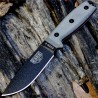 Couteau ESEE Model 4 Acier Carbone 1095 Manche Micarta Made In USA NO SHEATH ES4PKO - Livraison Gratuite