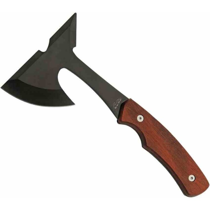 Lot de 2 Hache Rite Edge Manche Bois Acier Inox Étui Nylon CN211570 - Livraison Gratuite