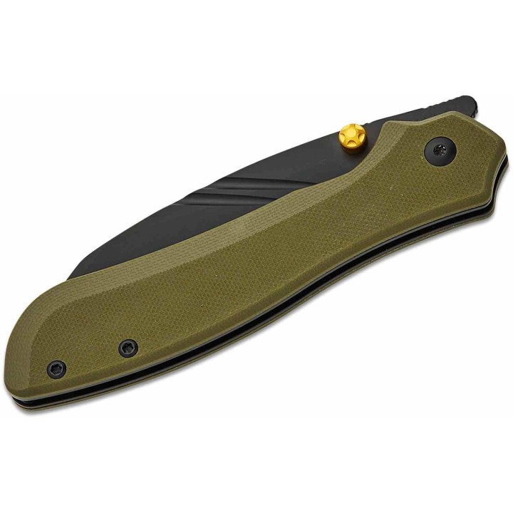 Couteau Pliant CJRB Fugly Green Lame Acier AR-RPM9 Manche G10 Linerlock Clip IKBS J1957GN - Livraison Gratuite