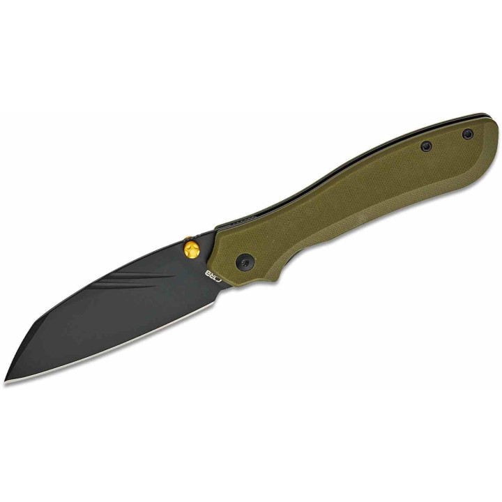 Couteau Pliant CJRB Fugly Green Lame Acier AR-RPM9 Manche G10 Linerlock Clip IKBS J1957GN - Livraison Gratuite