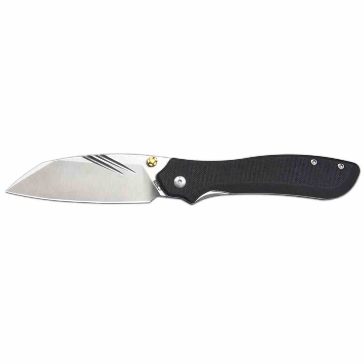 Couteau Pliant CJRB Fugly Black Lame Acier AR-RPM9 Manche G10 Linerlock Clip IKBS J1957BK - Livraison Gratuite