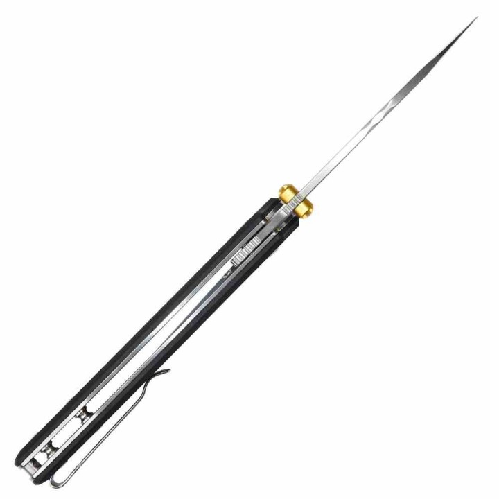 Couteau Pliant CJRB Fugly Black Lame Acier AR-RPM9 Manche G10 Linerlock Clip IKBS J1957BK - Livraison Gratuite