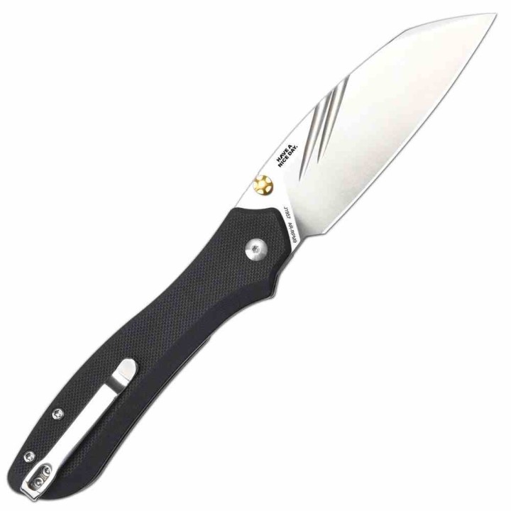 Couteau Pliant CJRB Fugly Black Lame Acier AR-RPM9 Manche G10 Linerlock Clip IKBS J1957BK - Livraison Gratuite