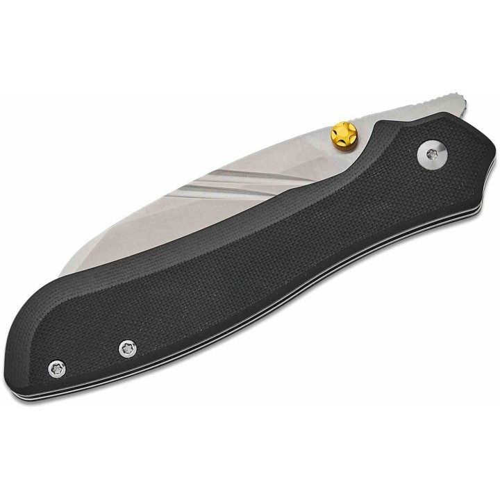 Couteau Pliant CJRB Fugly Black Lame Acier AR-RPM9 Manche G10 Linerlock Clip IKBS J1957BK - Livraison Gratuite