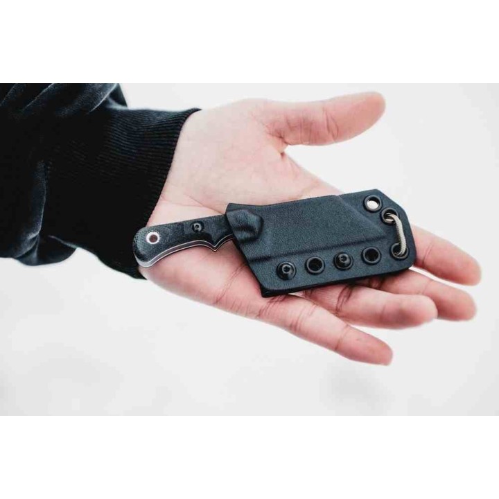 Couteau TOPS Ivie Lame Acier Carbone 1095 Manche Micarta Etui Kydex Made USA TPIV01 - Livraison Gratuite