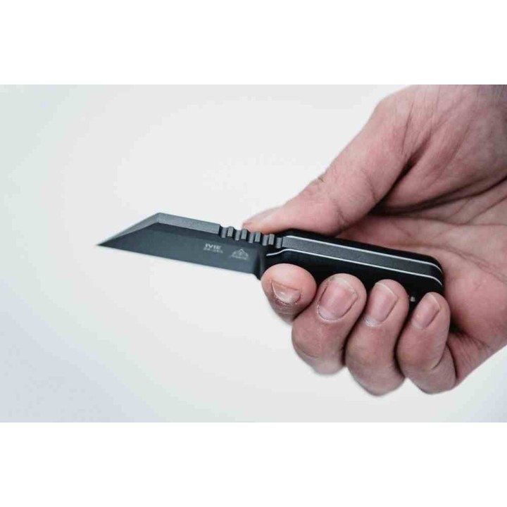 Couteau TOPS Ivie Lame Acier Carbone 1095 Manche Micarta Etui Kydex Made USA TPIV01 - Livraison Gratuite