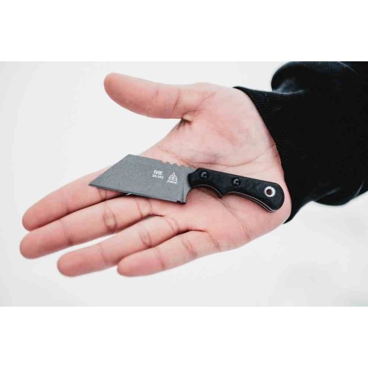 Couteau TOPS Ivie Lame Acier Carbone 1095 Manche Micarta Etui Kydex Made USA TPIV01 - Livraison Gratuite