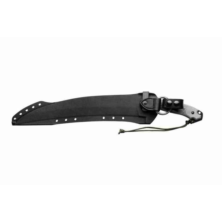 Couteau TOPS X16 Ginunting Lame Hawkbill Acier 1095 Manche Micarta Noir Etui Kydex Made USA TPX16G01 - Livraison Gratuite