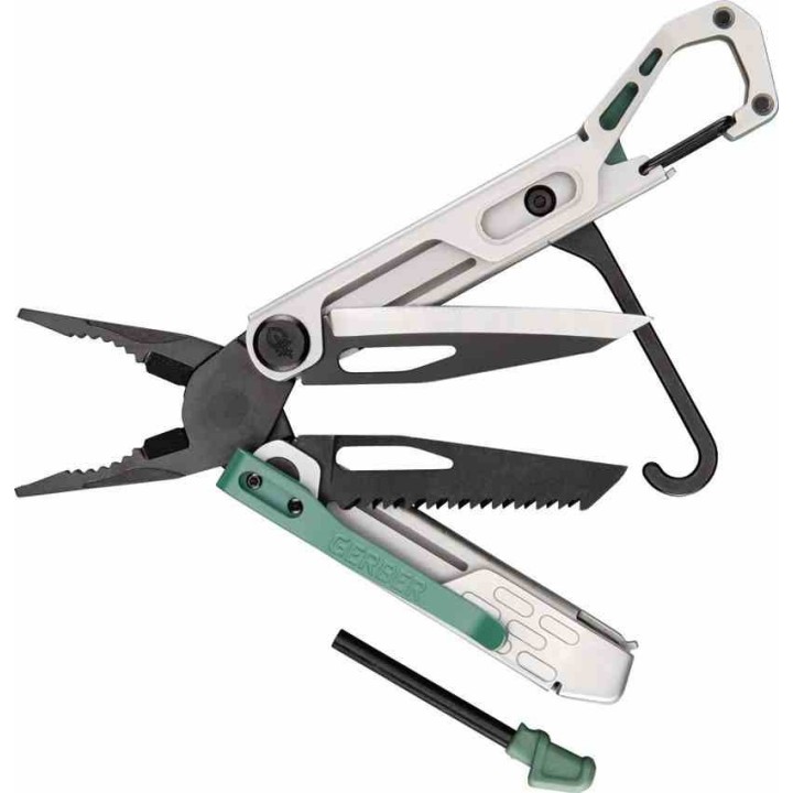 Pince Multi-Fonctions Gerber Stakeout Spark Lame Acier Inox Manche Acier Baltic Haze G1070199 - Livraison Gratuite