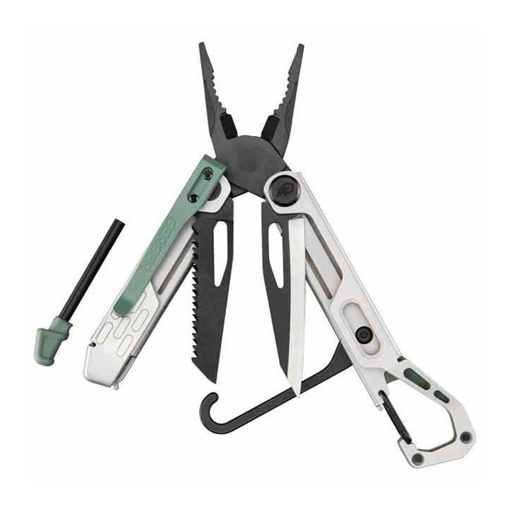 Pince Multi-Fonctions Gerber Stakeout Spark Lame Acier Inox Manche Acier Baltic Haze G1070199 - Livraison Gratuite