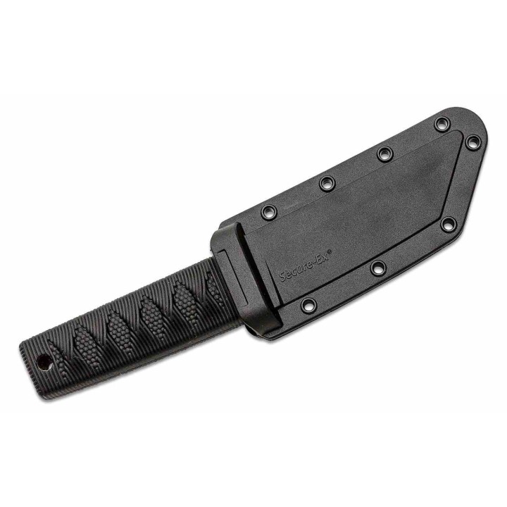 Couteau Fixe Cold Steel Kyoto Tanto Lame Acier 8Cr13MoV Manche Kray-Ex Étui Secure-Ex CS17DABKBK - Livraison Gratuite