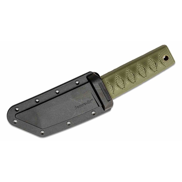Couteau Fixe Cold Steel Kyoto OD Tanto Lame Acier 8Cr13MoV Manche Kray-Ex Étui Secure-Ex CS17DAODSW - Livraison Gratuite