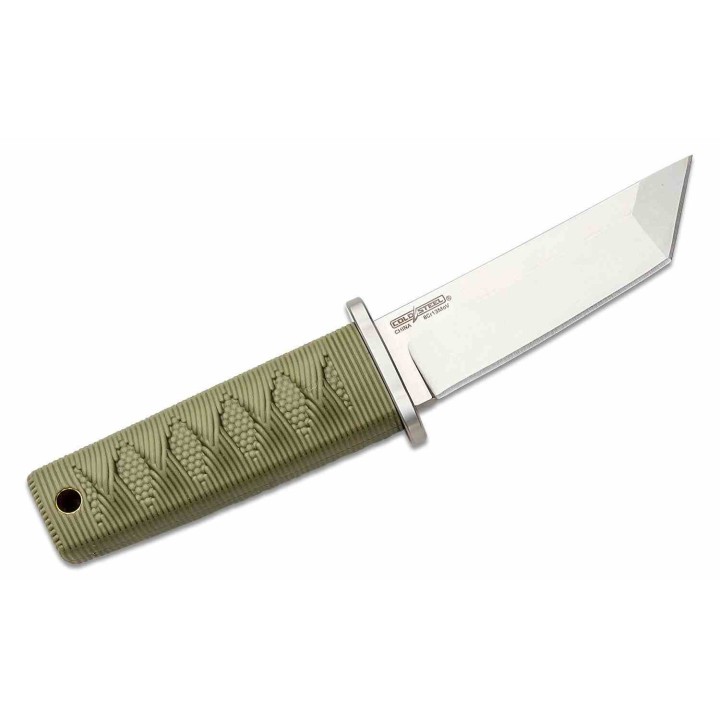 Couteau Fixe Cold Steel Kyoto OD Tanto Lame Acier 8Cr13MoV Manche Kray-Ex Étui Secure-Ex CS17DAODSW - Livraison Gratuite