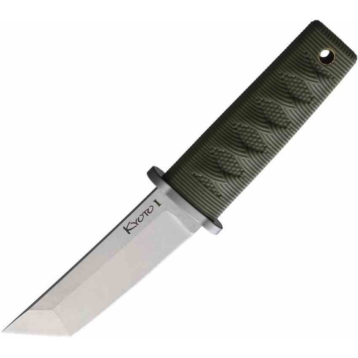 Couteau Fixe Cold Steel Kyoto OD Tanto Lame Acier 8Cr13MoV Manche Kray-Ex Étui Secure-Ex CS17DAODSW - Livraison Gratuite