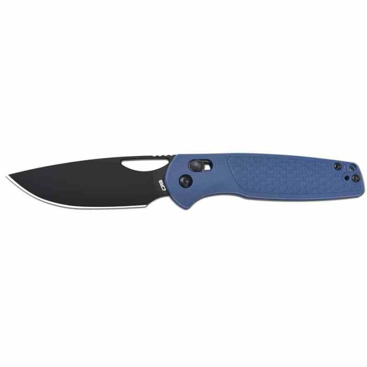 Couteau CJRB Acacia Blue Lame Acier AR-RPM9 Black Manche FRN Crossbar Lock IKBS Clip J1952BBU - Livraison Gratuite