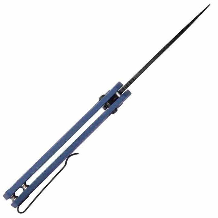 Couteau CJRB Acacia Blue Lame Acier AR-RPM9 Black Manche FRN Crossbar Lock IKBS Clip J1952BBU - Livraison Gratuite