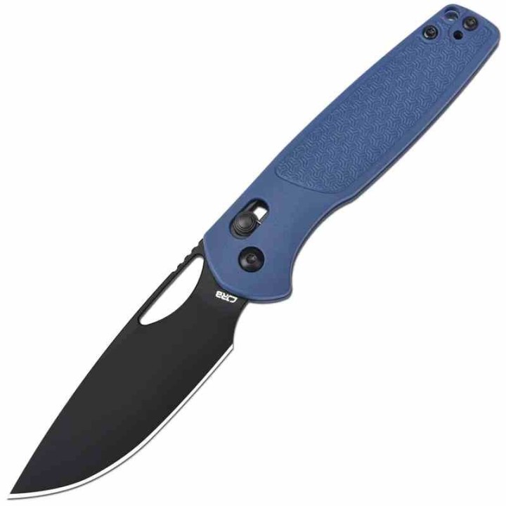Couteau CJRB Acacia Blue Lame Acier AR-RPM9 Black Manche FRN Crossbar Lock IKBS Clip J1952BBU - Livraison Gratuite