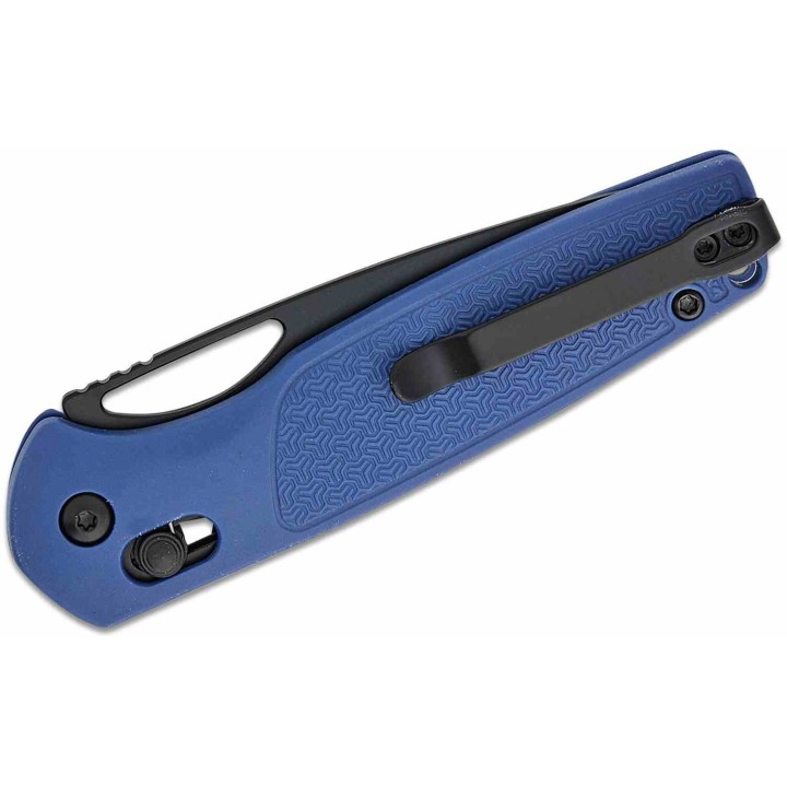 Couteau CJRB Acacia Blue Lame Acier AR-RPM9 Black Manche FRN Crossbar Lock IKBS Clip J1952BBU - Livraison Gratuite