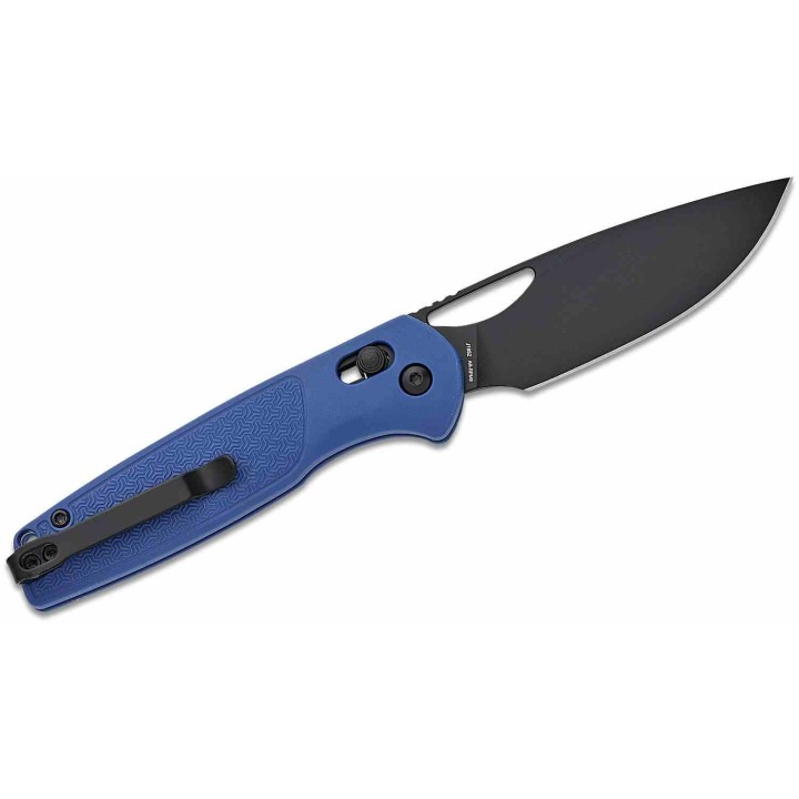 Couteau CJRB Acacia Blue Lame Acier AR-RPM9 Black Manche FRN Crossbar Lock IKBS Clip J1952BBU - Livraison Gratuite