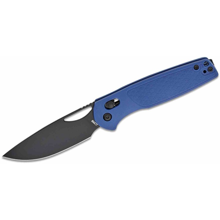 Couteau CJRB Acacia Blue Lame Acier AR-RPM9 Black Manche FRN Crossbar Lock IKBS Clip J1952BBU - Livraison Gratuite