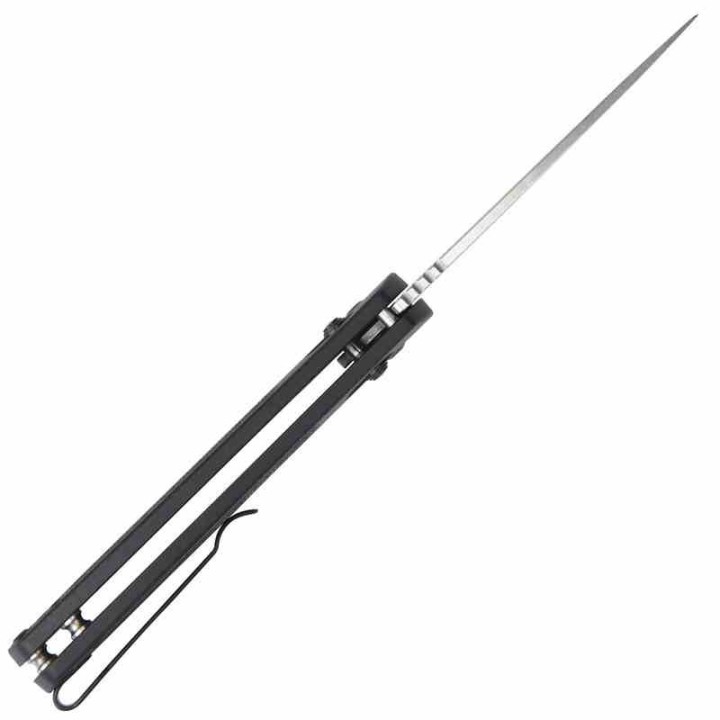 Couteau CJRB Acacia Black Lame Acier AR-RPM9 Stonewash Manche FRN Crossbar Lock IKBS Clip J1952BK - Livraison Gratuite