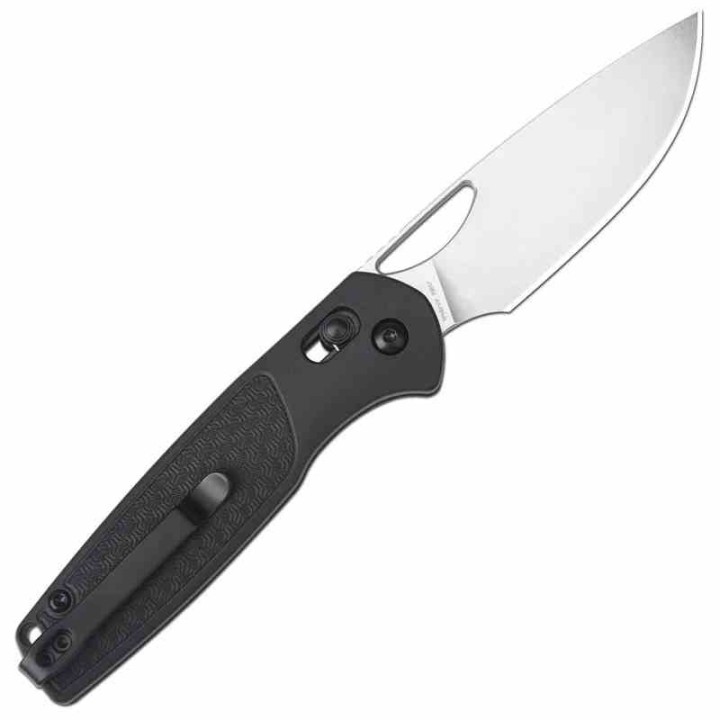 Couteau CJRB Acacia Black Lame Acier AR-RPM9 Stonewash Manche FRN Crossbar Lock IKBS Clip J1952BK - Livraison Gratuite