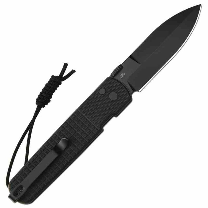 Couteau CJRB Locust Black Lame AR-RPM9 Black Spear Point Manche G10 Button Lock IKBS Clip J1951BBK - Livraison Gratuite