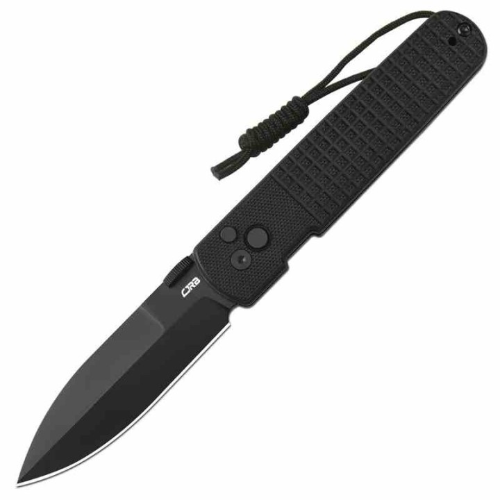 Couteau CJRB Locust Black Lame AR-RPM9 Black Spear Point Manche G10 Button Lock IKBS Clip J1951BBK - Livraison Gratuite