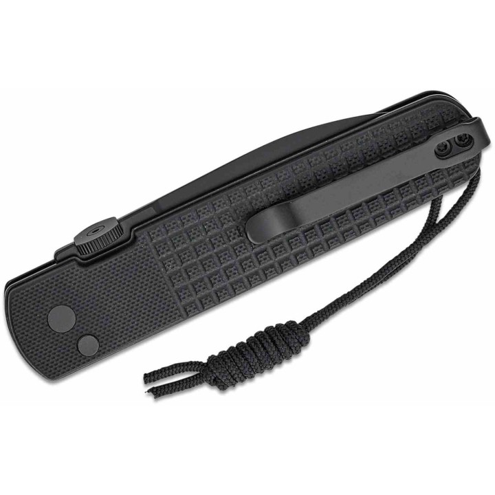 Couteau CJRB Locust Black Lame AR-RPM9 Black Spear Point Manche G10 Button Lock IKBS Clip J1951BBK - Livraison Gratuite