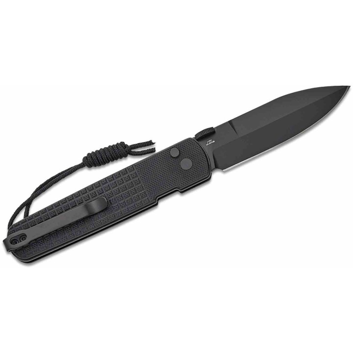 Couteau CJRB Locust Black Lame AR-RPM9 Black Spear Point Manche G10 Button Lock IKBS Clip J1951BBK - Livraison Gratuite